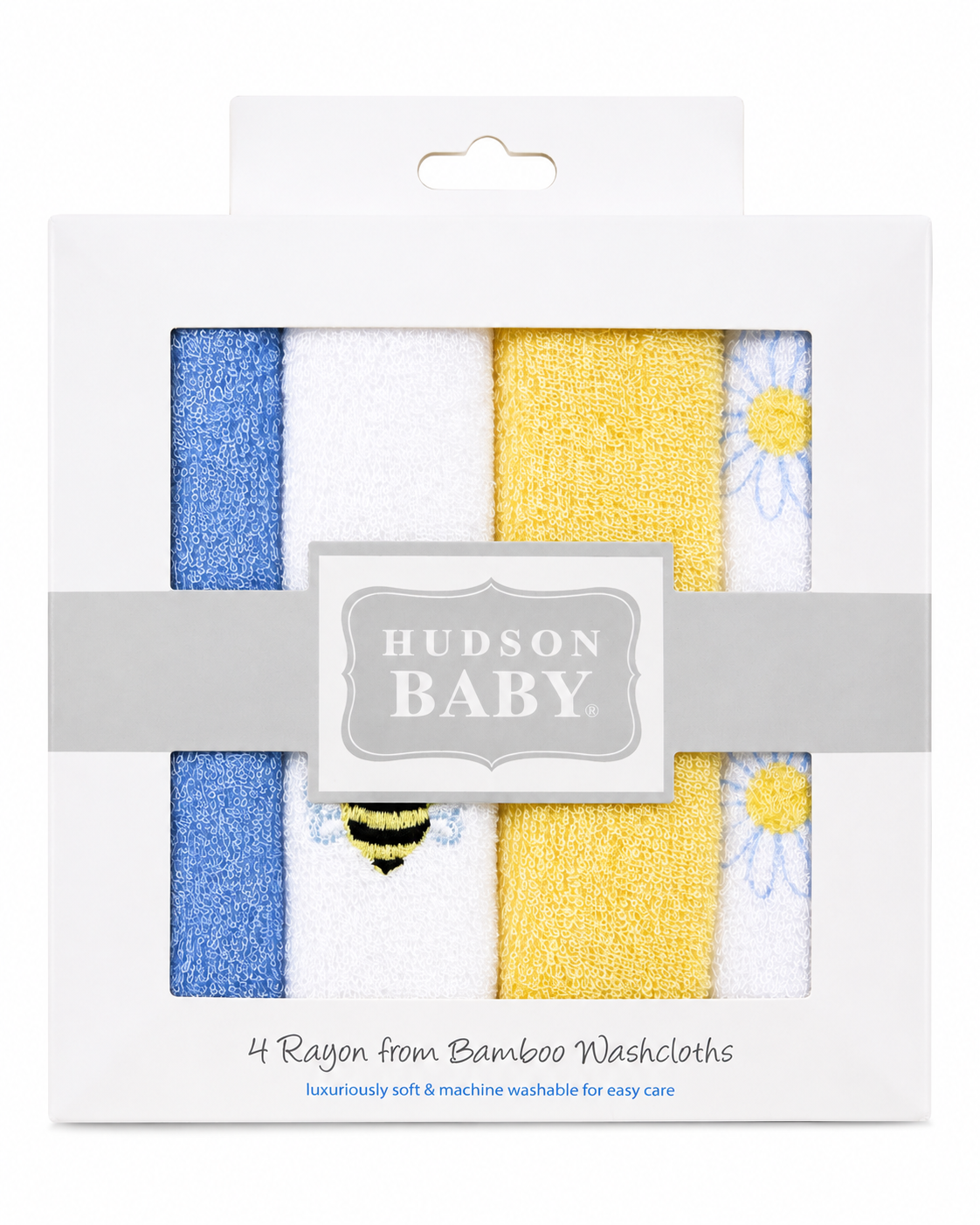 4-Pcs Unisex Bambo Wash Cloths