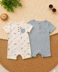 Baby Boys Rugged Bear 2-Piece Romper Set (3-9 months)