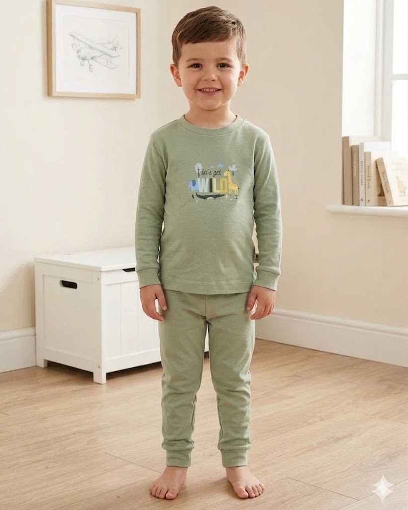 Wild Animals Cotton Comfort Suit (2-5 Years)
