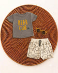 3-Piece Summer Outfit with Sunglasses- Bear Club(3 up to 18 months)