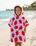 Strawbery Hooded Poncho Towel