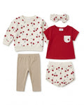 5-Piece Baby Girl Cherry Print Summer Set (3 up to 24 months)