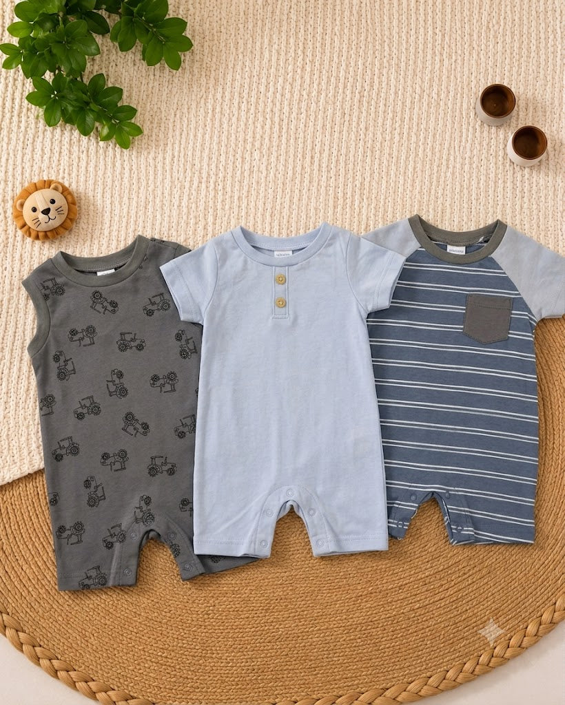 Tractor 3-Piece Romper Set (3 up to 18 months)