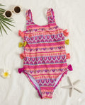 Baby And Toddler Girl One Piece Swimsuit-Pink(12 months-4 years)