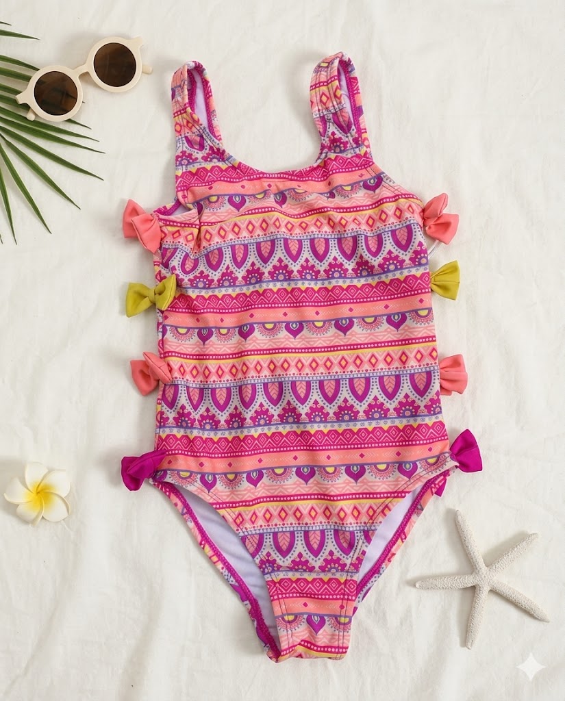 Baby And Toddler Girl One Piece Swimsuit-Pink(12 months-4 years)