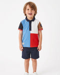 Modern  Polo & Navy Shorts Set