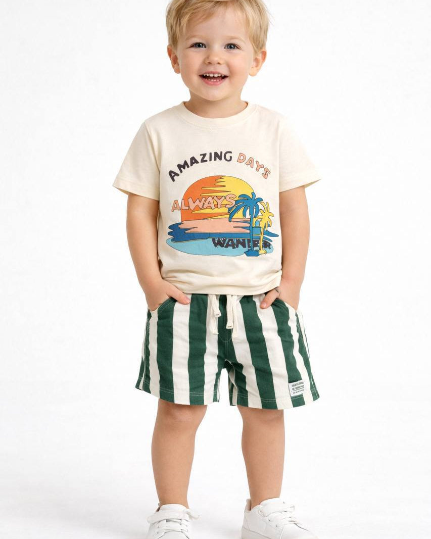Tropical Summer  Shorts Set ( 2-7 years)