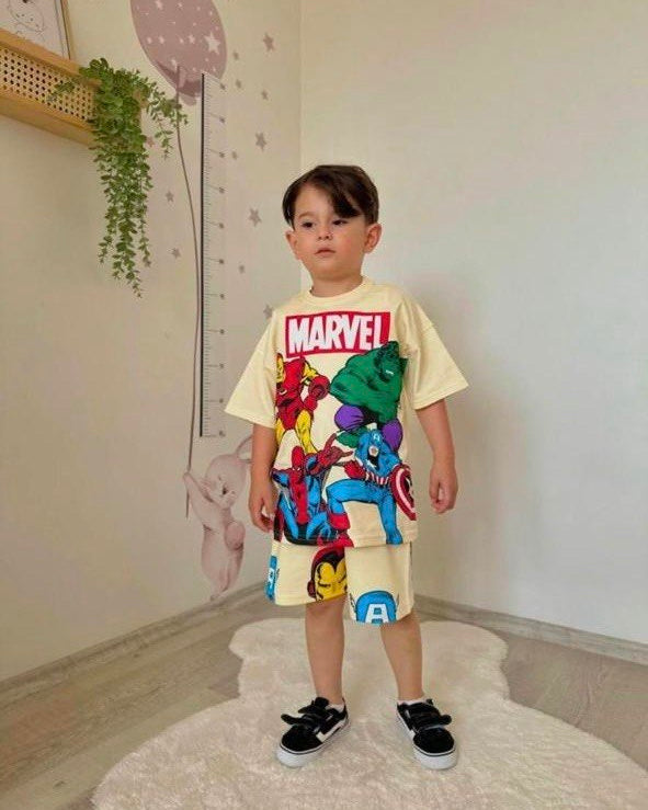 Marvel Cotton Short Set (3 colors)