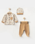 Trees and Animals Patterned 3-Piece Newborn Set (0-6 months)