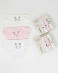 3 Briefs Set for Girls- Cats print