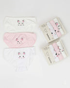 3 Briefs Set for Girls- Cats print