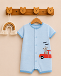 Baby Boy Beeep Print Romper