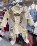 Boys Cotton Full Sleeves Formal Set (0-3 months)