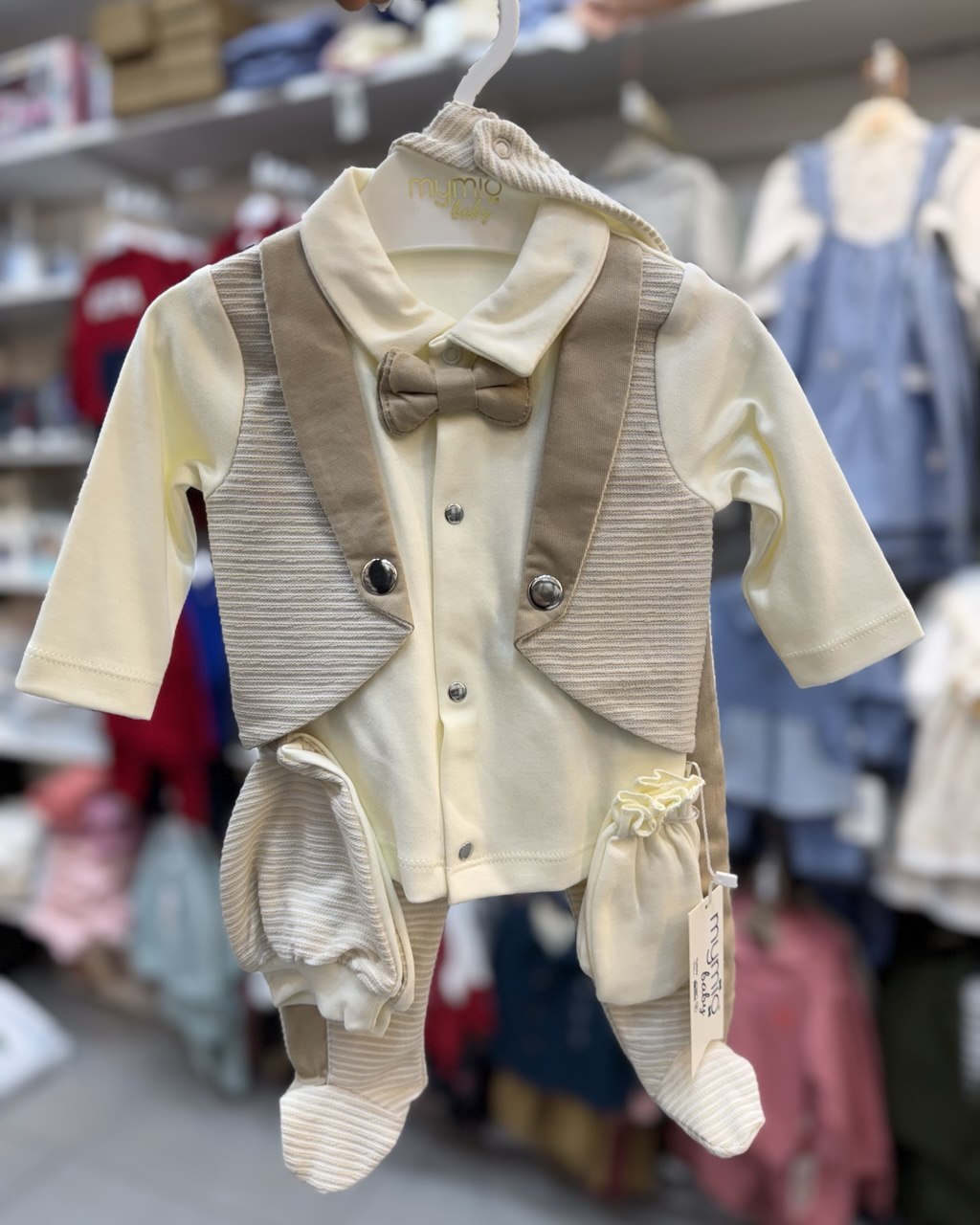 Boys Cotton Full Sleeves Formal Set (0-3 months)