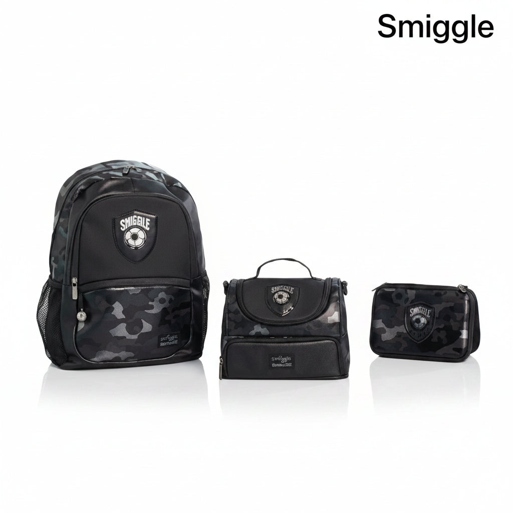 Smiggle Football 3-Piece School Bag Set