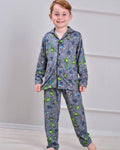 Mine Craft Print Cotton Pyjama Set (4-12 Years)