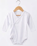 Unisex Long Sleeve White Bodysuit (0-3 months)