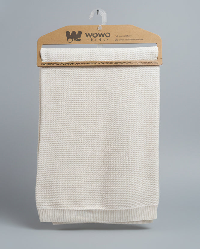 Triko Cotton Blanket-White