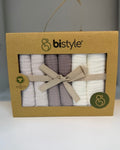 Cotton Muslin  Baby Wash Cloths ( 6 pcs)