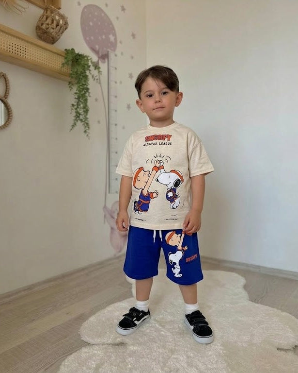 Snoopy Cotton Short Set