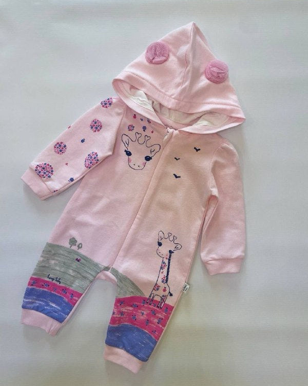 Giraffe in The Flow Cotton overal