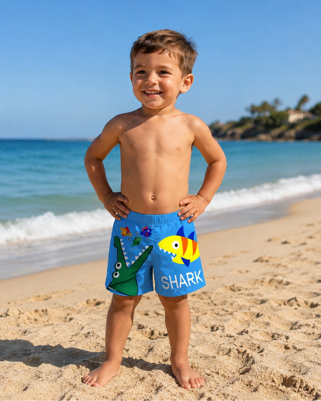 Shark Swimsuit Short  (3-6 years)