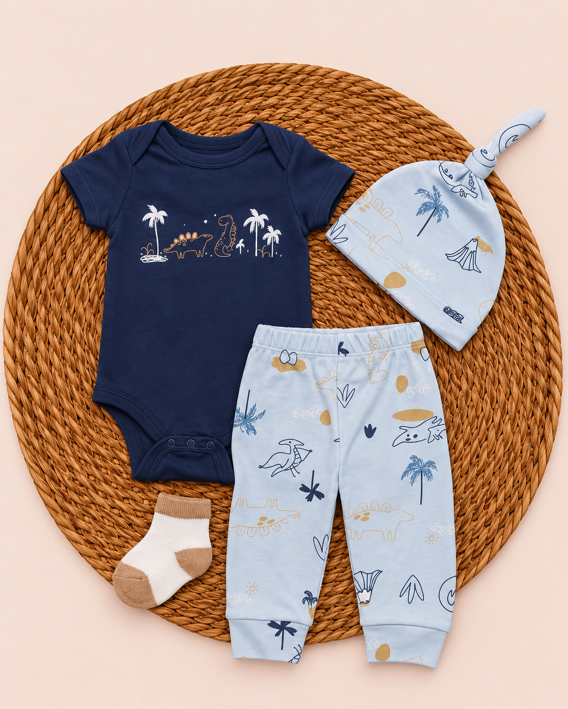 4-Piece Summer Set -Dino (3 up to 9 months)