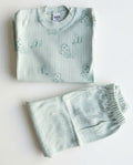 Bee Print Cotton Pyjama Set-Mint Green (1-2-3 Years)