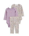 3-Piece Flowers Outfit Set