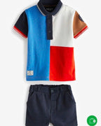 Modern  Polo & Navy Shorts Set