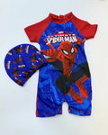 Spiderman Kids One-Piece Swimsuit & Swim Cap Set (2-6 years)