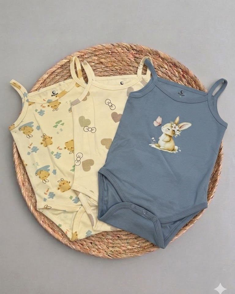 Bunny Love 3-pcs Bodysuit Set (24-36 months)