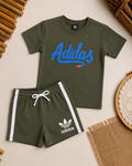 Adidas Summer Set- Army Green (3-10 years)