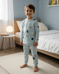 Blue Stars Cotton Pyjama Set (2-8 Years)