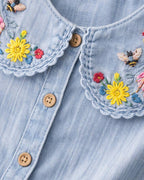 2-Piece Top and Bottom Denim Set