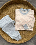 Grey and Pink Stars Cotton Pyjama Set (1-2-3 Years)