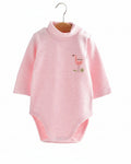 Baby Long-Sleeve Bodysuit-Pink