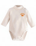 Baby Long-Sleeve Bodysuit-Beige