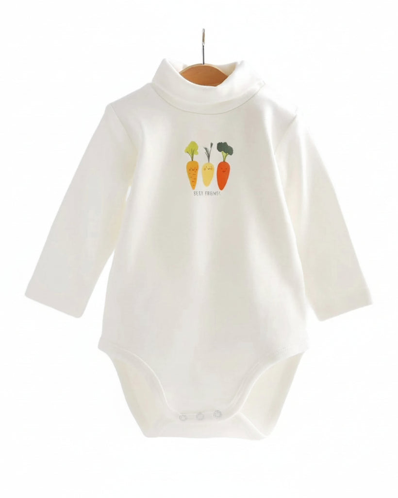 Baby Carrot Long-Sleeve Bodysuit
