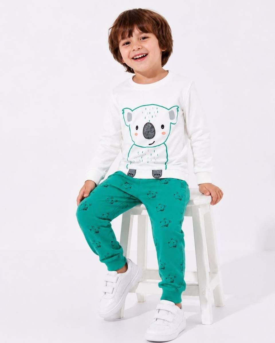 Two-Piece Boys Koala Graphic Cotton Set (12 months-4 years)