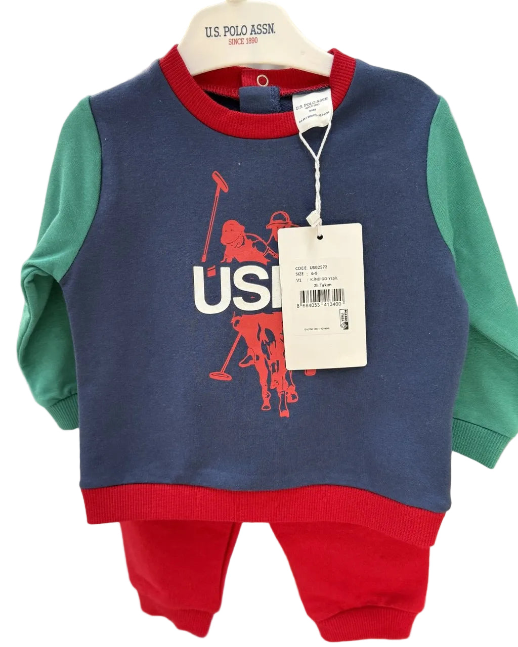 U.S. Polo Assn Red And Navy Cotton set
