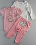 3-Piece Sweet Hearts Outfit Set