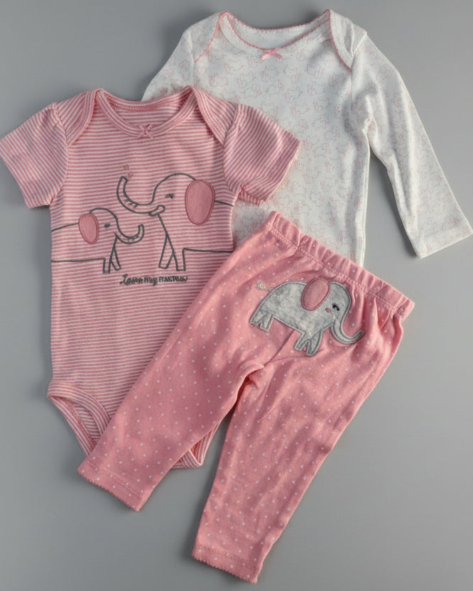 3-Piece Sweet Hearts Outfit Set
