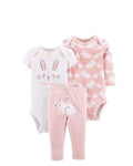 3-Piece Baby Bunny Outfit Set