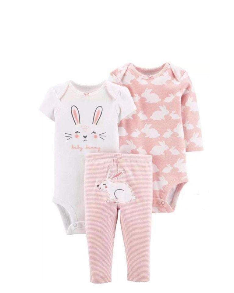 3-Piece Baby Bunny Outfit Set