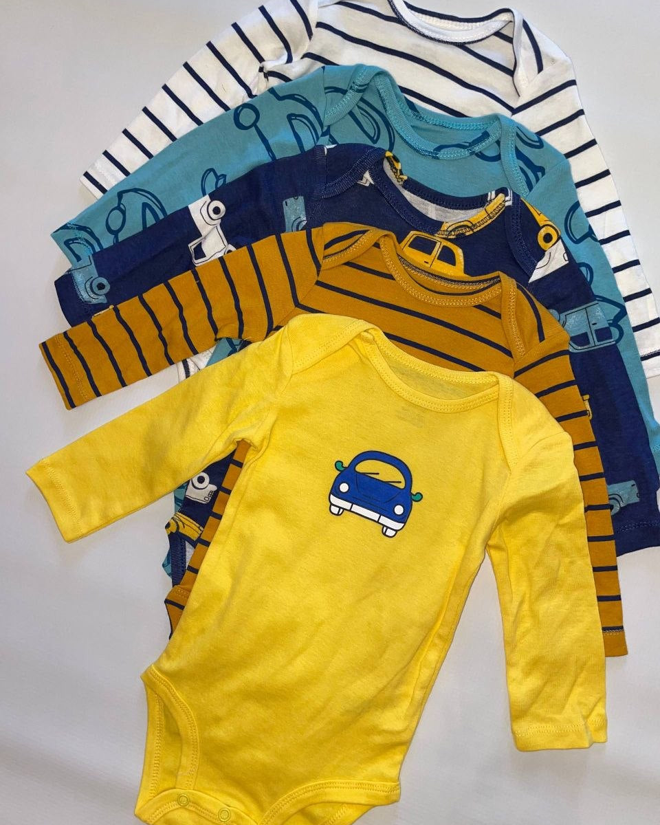 Baby 5-Pack Long-Sleeve  Bodysuits