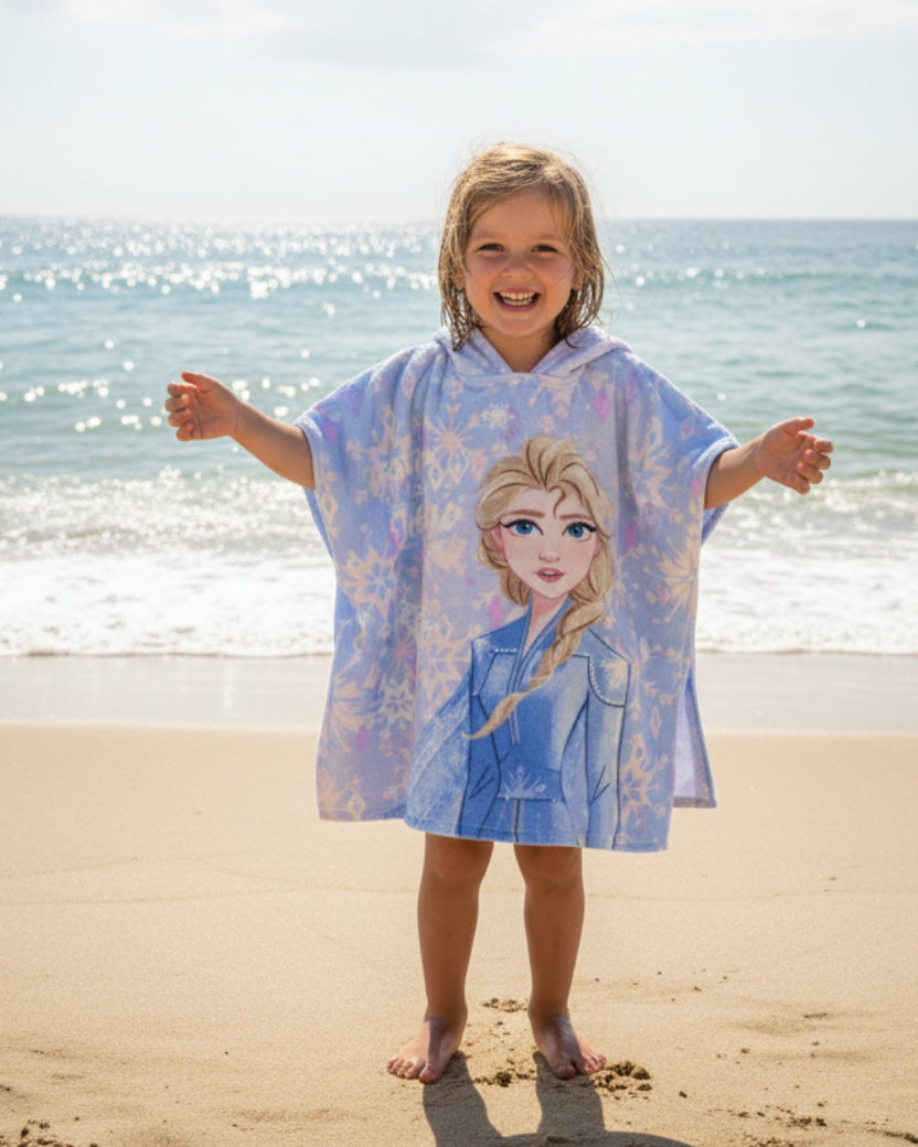 Hoded Poncho Towel for girl