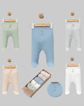 Newborn Baby Boy 5-Piece pants Set (0-3 and 3-6 months)
