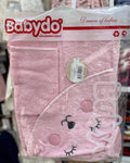 Cute Cat Pink Baby Towel Set With loofah