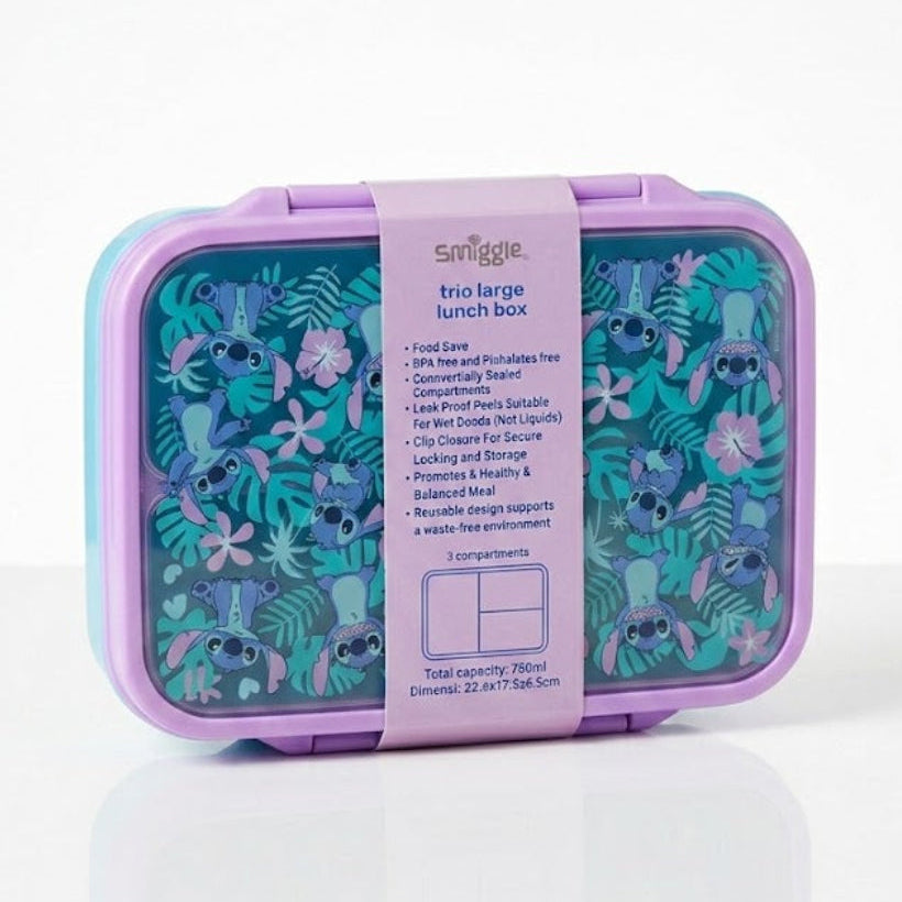 Smiggle Lunch Box - Stitsh| 21x15x4.5